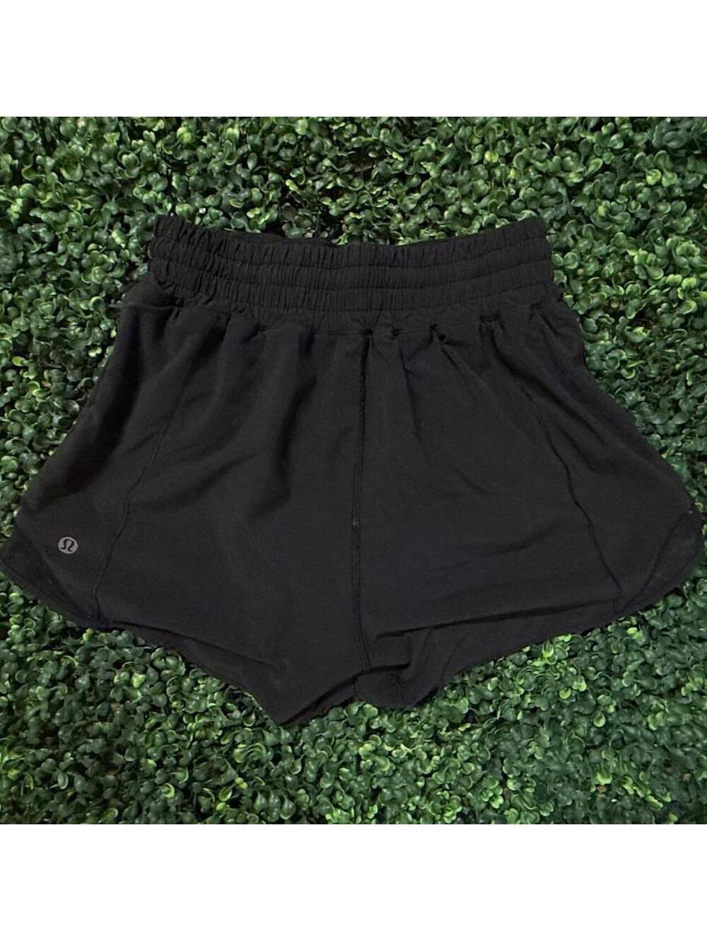 Lululemon Hotty Hot High-Rise Lined Shorts 2.5” Black Size 4